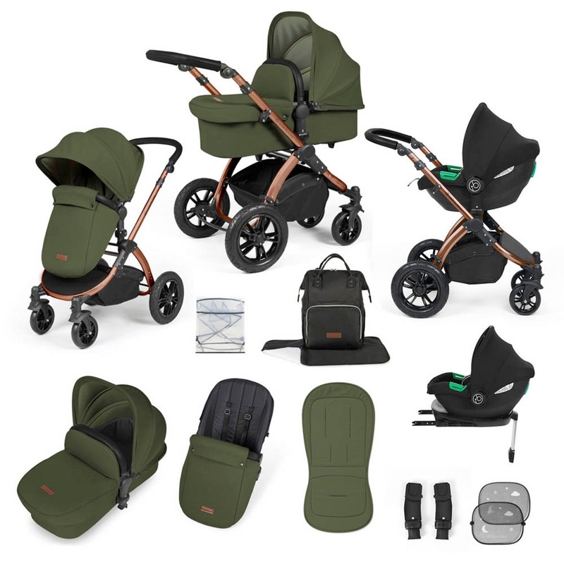 Ickle Bubba Stomp Luxe Cirrus Travel System – Bronze/Woodland/Black