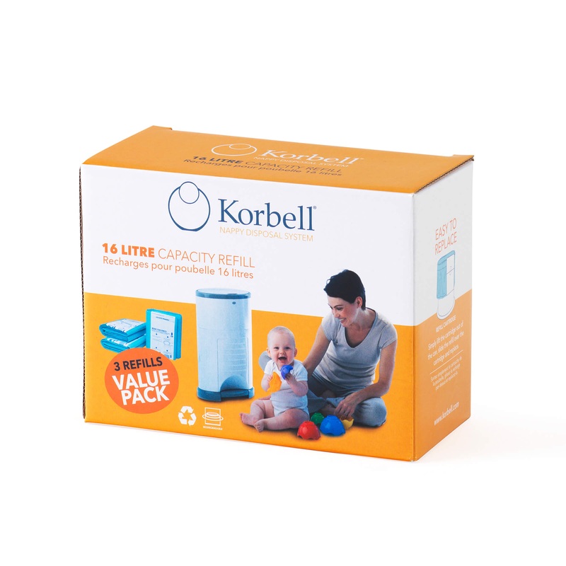 Korbell Bin Liner / 3 Pack Refill – 16 Litre