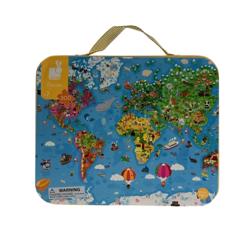 Janod 300 Piece Giant World Map Puzzle