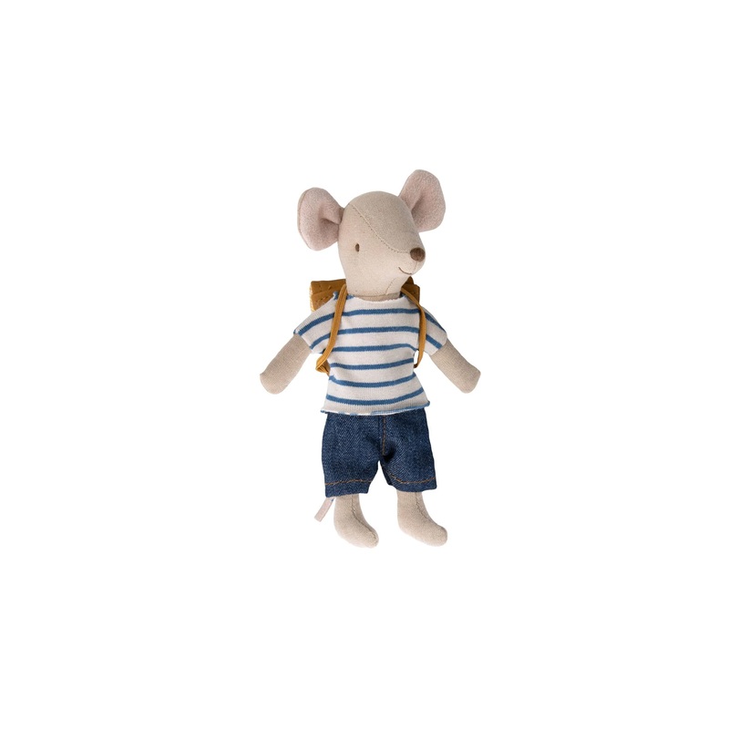 Maileg Tricycle Mouse With Bag, Big Brother