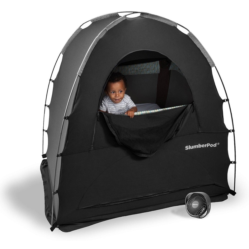 SlumberPod Privacy Canopy with Fan – Black