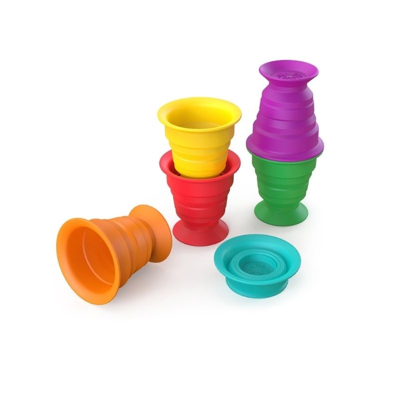 Stack and Squish Cups –  Sensory Stacking Toy