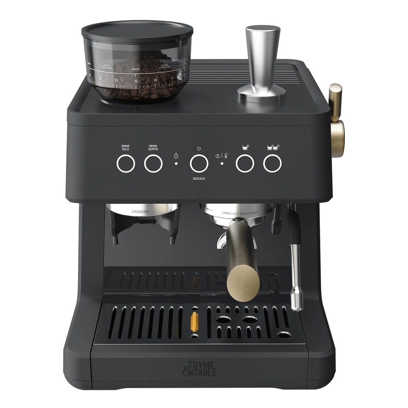 Thyme & Table Barista Grade Espresso Machine – Slate Grey