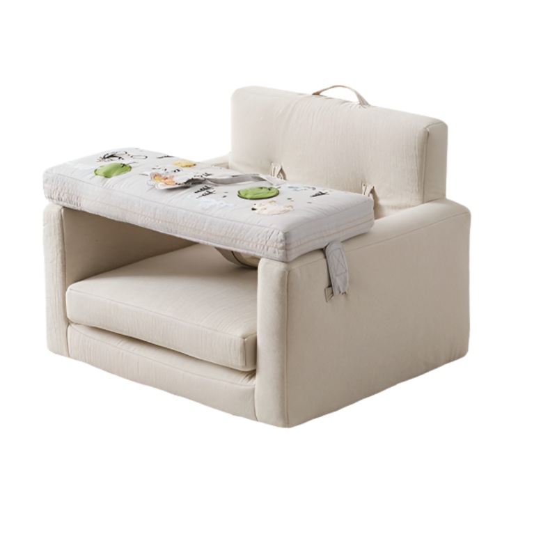 Wonder and Wise Rolling Along Square Chair, Oat