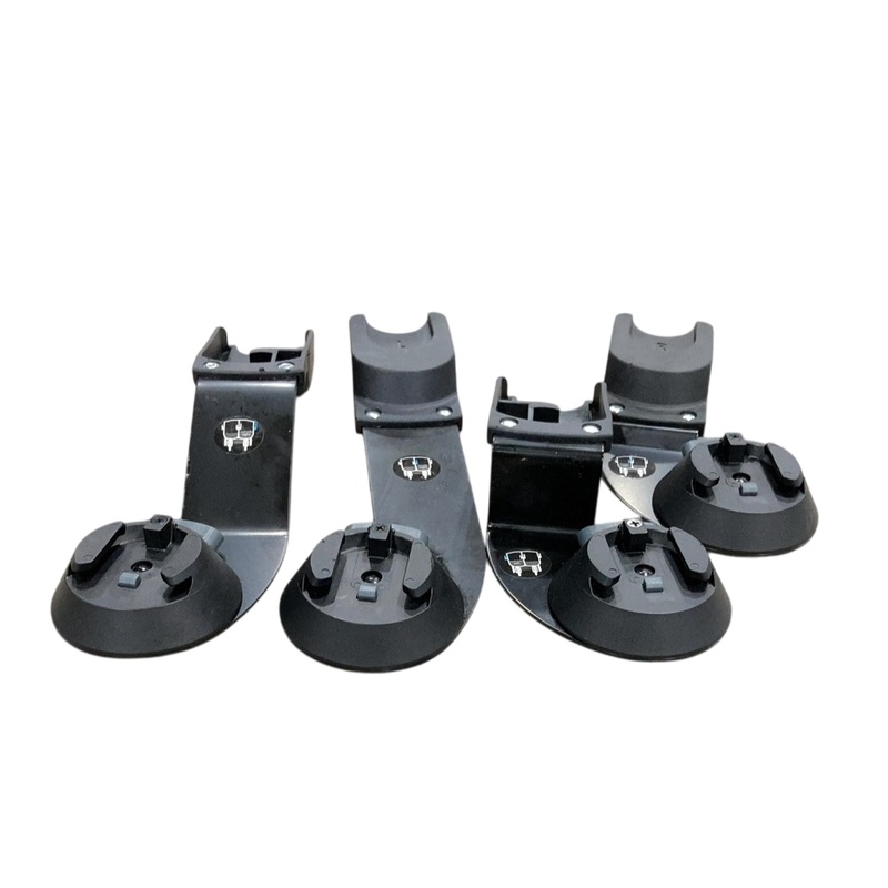 Bumbleride Indie Twin Car Seat Adapters Set for Nuna/Cybex/Maxi Cosi/Clek, Black