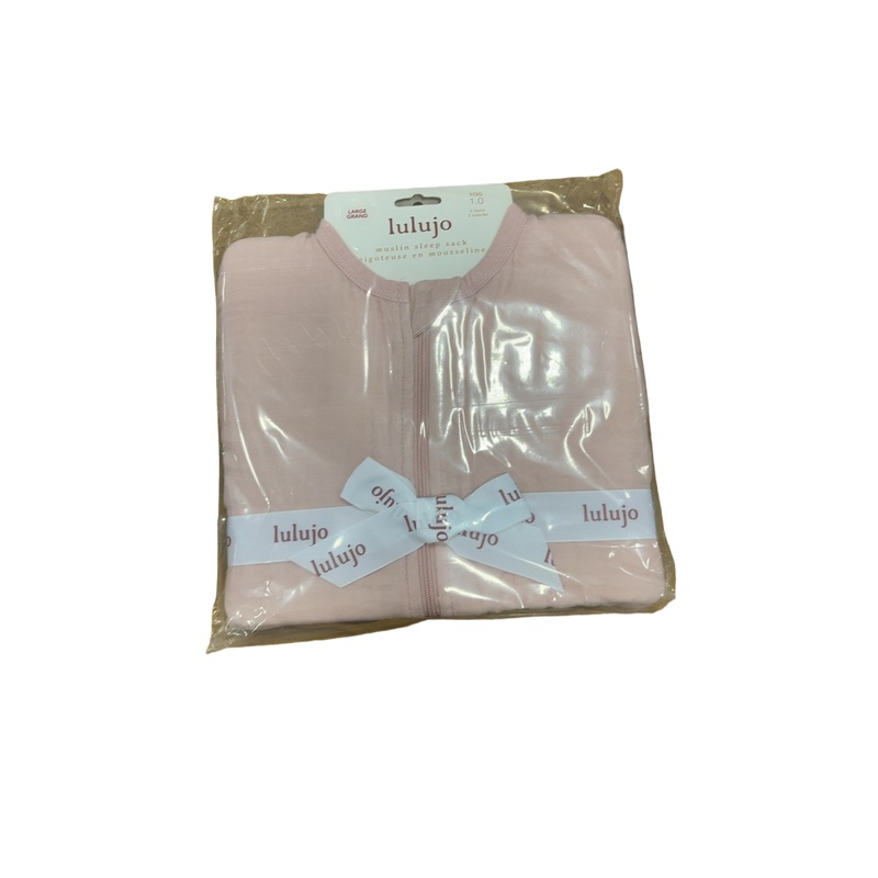 Lulujo Muslin Sleep Sack, Large, Ballet Slipper
