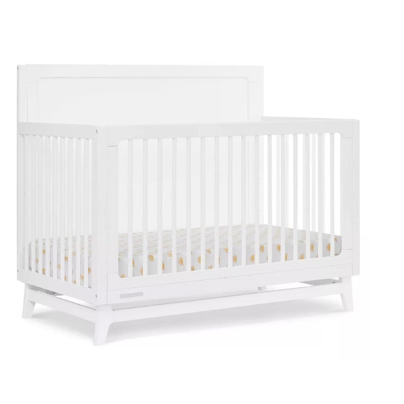 Spencer 6-in-1 Convertible Crib – Bianca White
