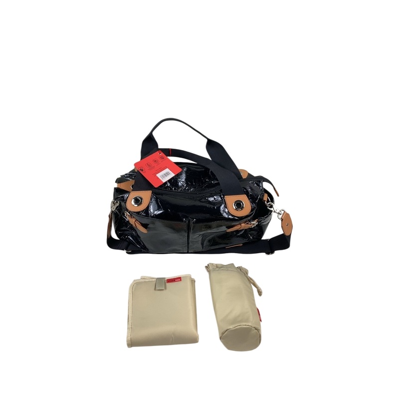 StorkSak Kate Patent Diaper Bag