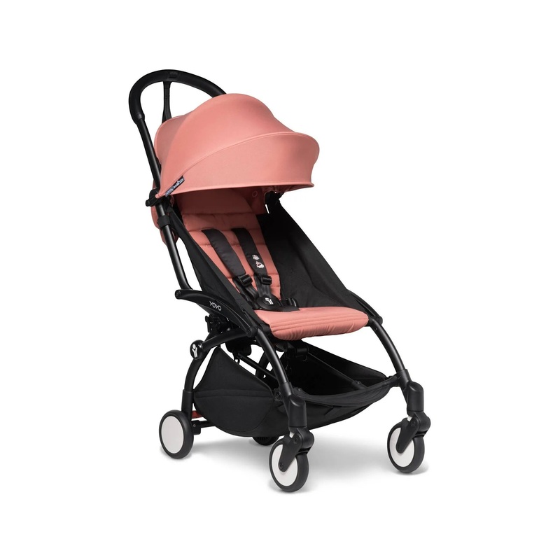 YOYO Stroller 6+ Black Frame with Ginger Textiles
