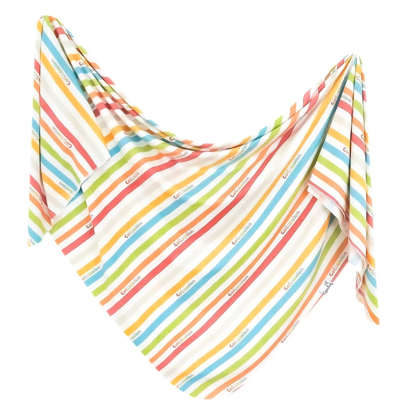 Copper Pearl Knit Swaddle Blanket – Cocomelon Stripe