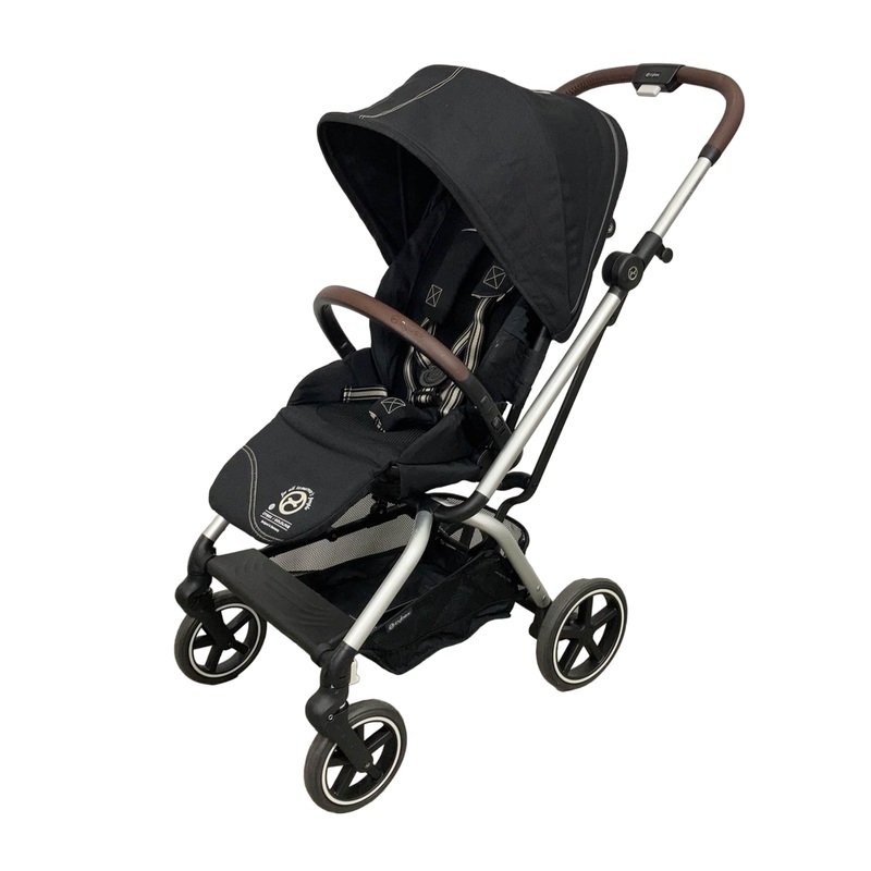 Cybex Eezy S Twist+2 Stroller, 2022, Moon Black