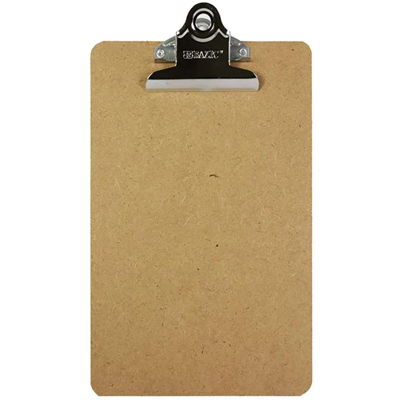 Hardboard Clipboard w/ Sturdy Spring Clip – Memo Size