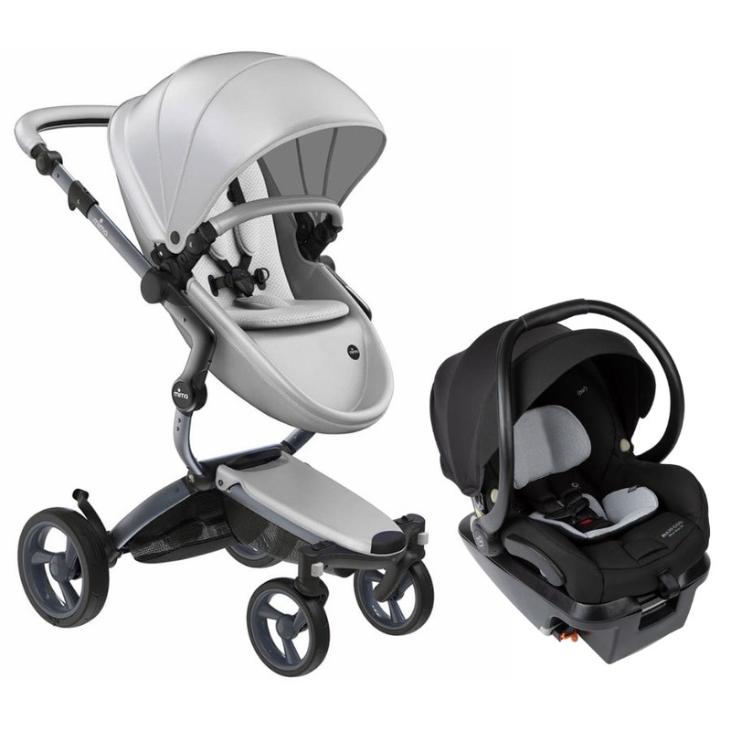 Mima Xari 4G + Maxi Cosi Mico XP Max Travel System Bundle – Graphite Grey – Argento / Stone White / Essential Black