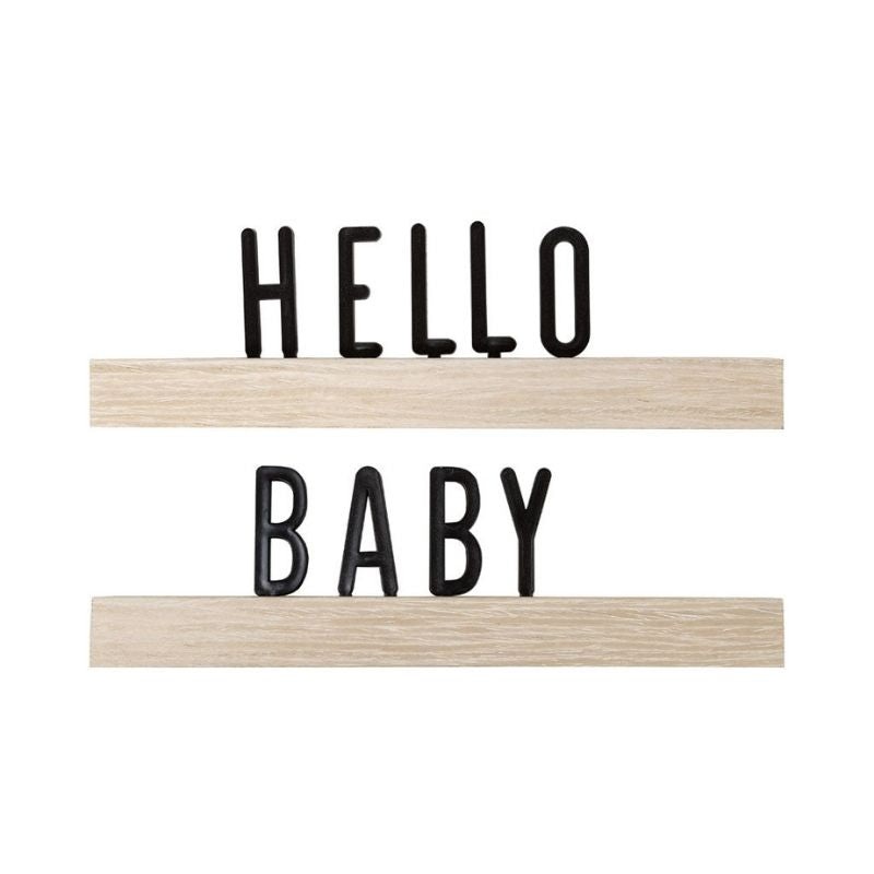 Wooden Letter Ledge Set