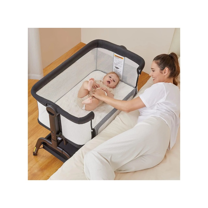 Baby Bassinet 3 in 1 Bedside Sleeper – Black