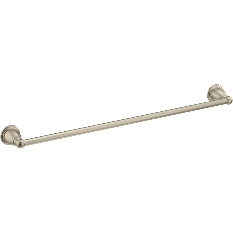 Brantford Brushed Nickel 24-Inch Single Bathroom Towel Bar