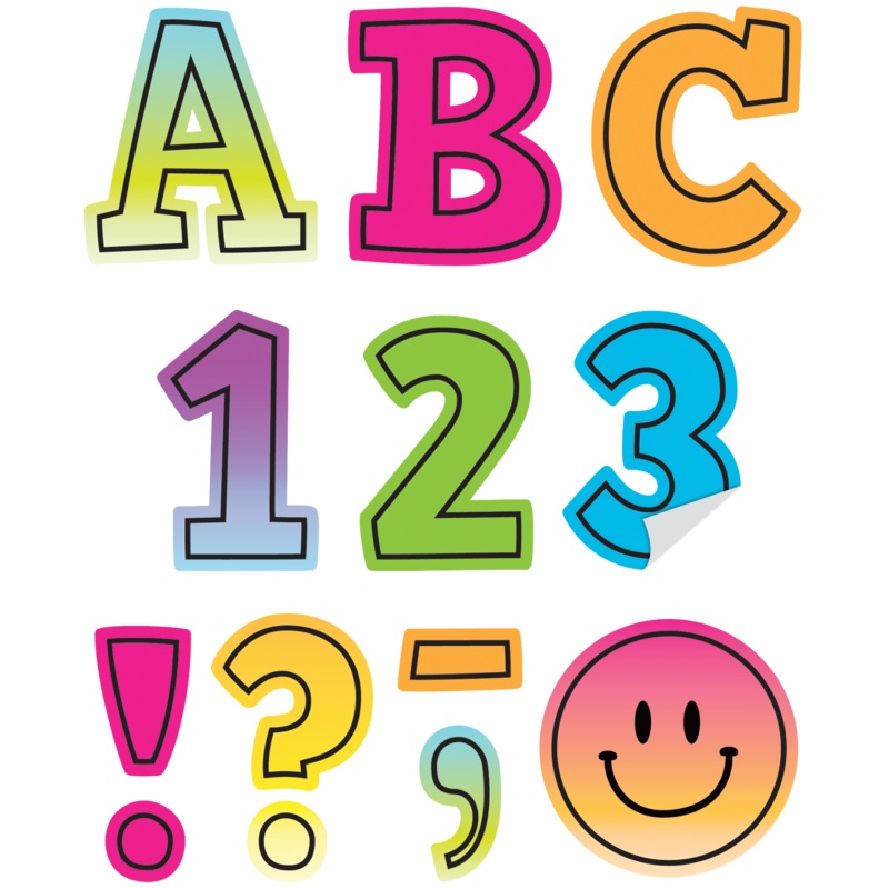 Brights 4Ever 2″ Bold Block Self-Adhesive Letters Uppercase