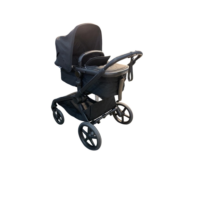 Bugaboo Kangaroo Single To Double Stroller, 2024, Black, Midnight Black, Midnight Black