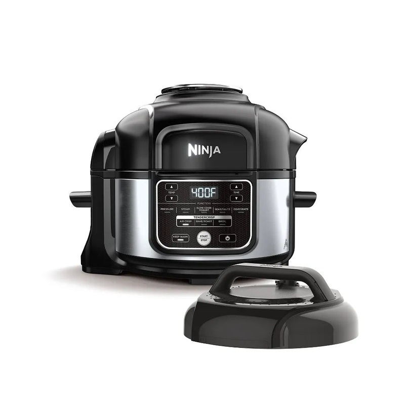 Foodi Programmable 10-in-1 5qt Pressure Cooker and Air Fryer – FD101: Stainless Steel, Slow Cooker, Digital Timer