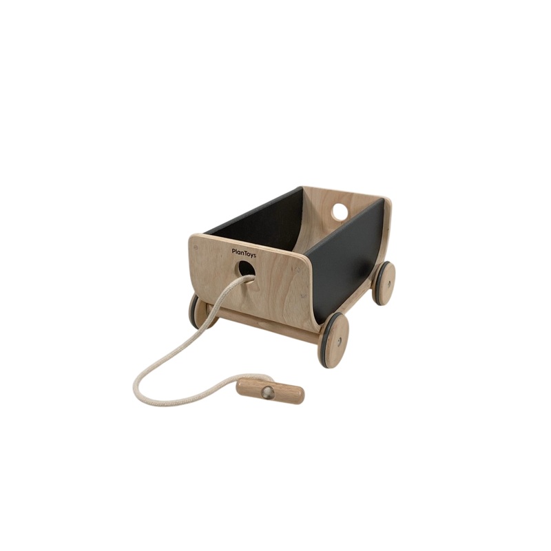 Plan Toys Wooden Wagon, Black