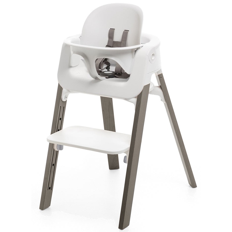 Stokke Steps High Chair – White/Hazy Grey