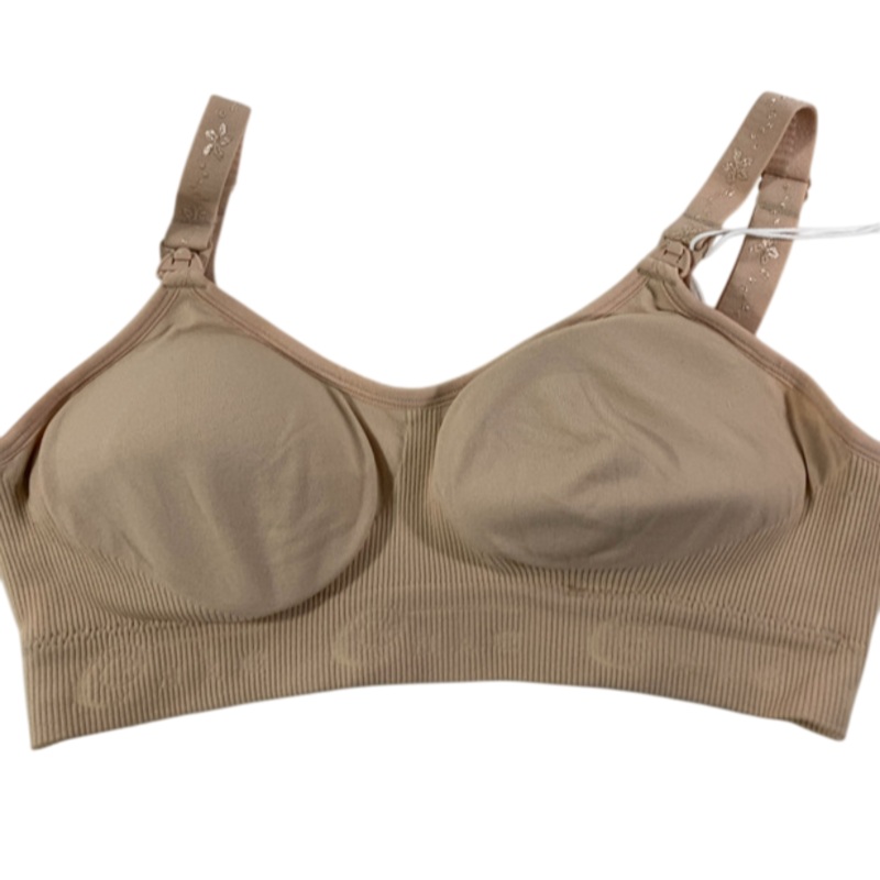Cake Maternity Luxury Seamless Maternity and Nursing Bra, Large, Nude