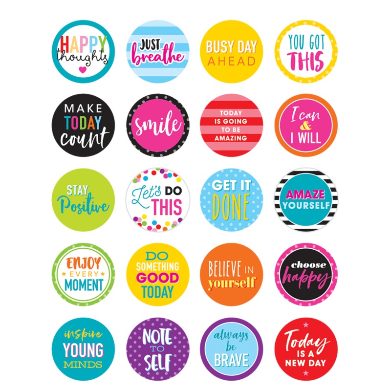 Colorful Words to Inspire Planner Stickers