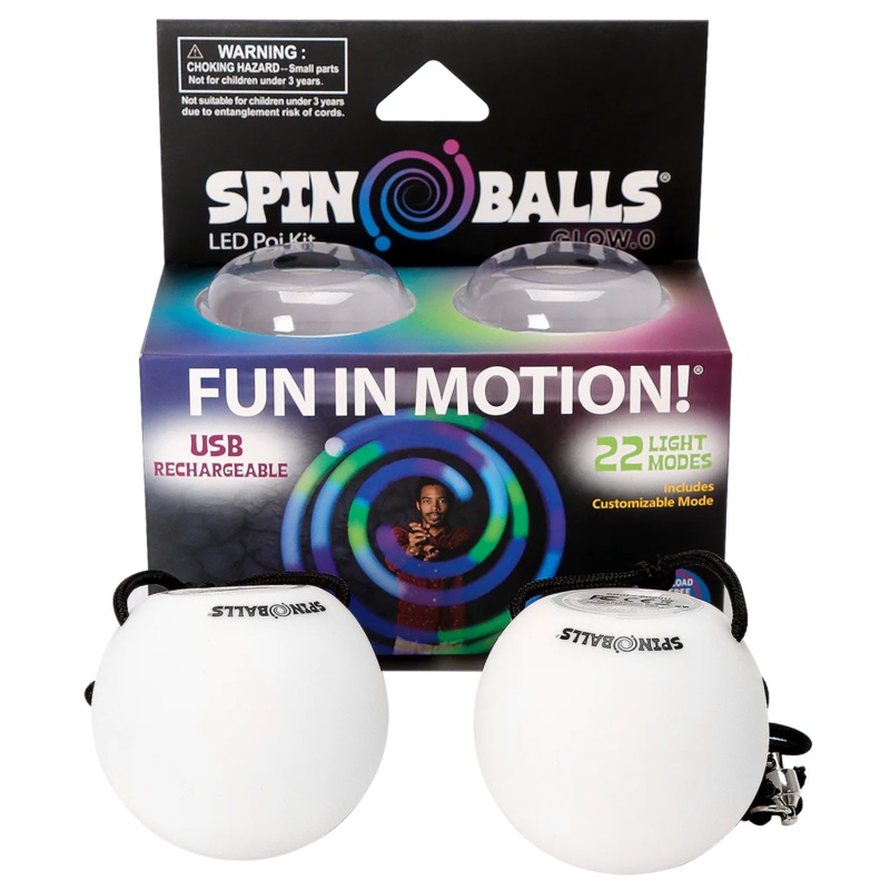 Fun In Motion Spin Balls – LED Poi Kit