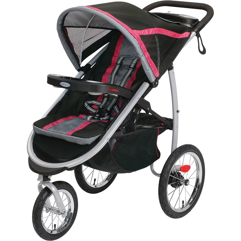 Graco FastAction Fold Click Connect Jogging Stroller – Azalea