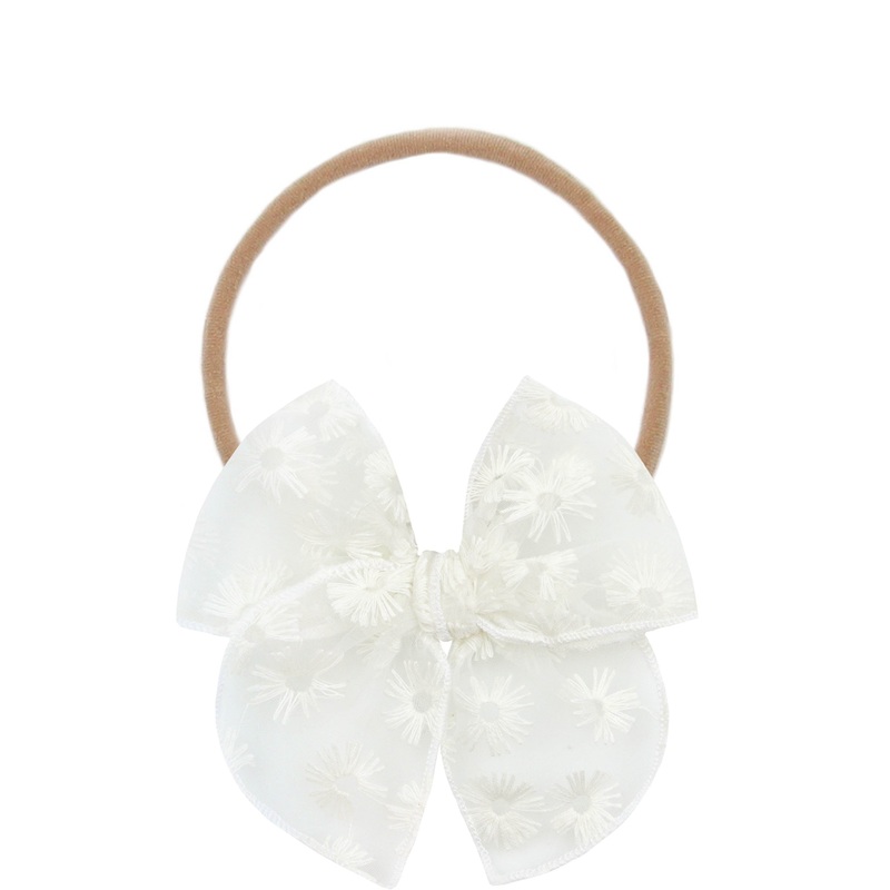 Heirloom Bow – Daisy Lace Headband