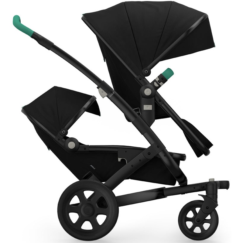 Joolz Geo 2 Tailor Twin Stroller – Black/Black/Black/Emerald Green
