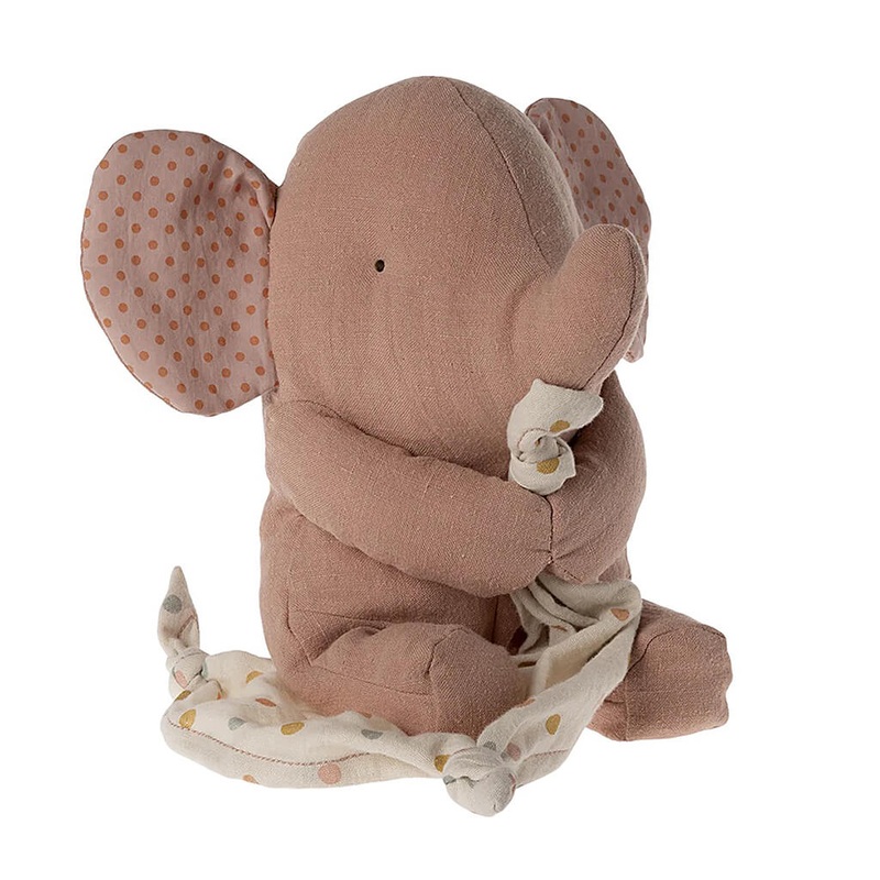 Lullaby Friends Elephant Plush Toy Old Rose