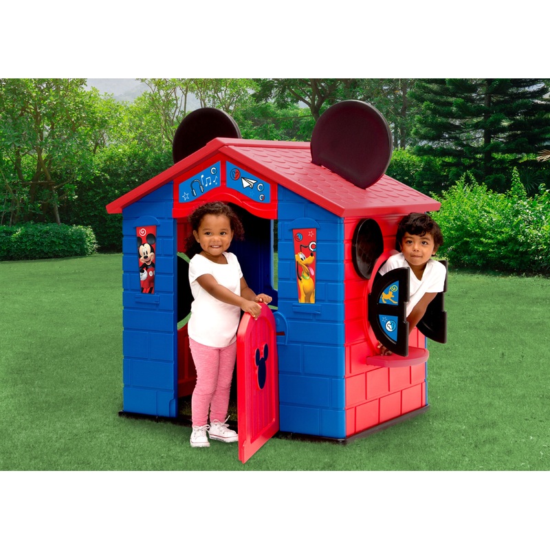Mickey Mouse Plastic Indoor/Outdoor Playhouse with Easy Assembly