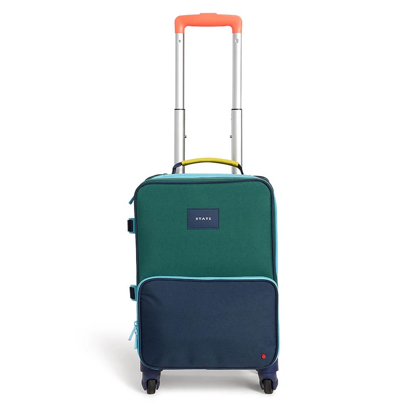 Mini Logan Carry-On Suitcase Green/Navy