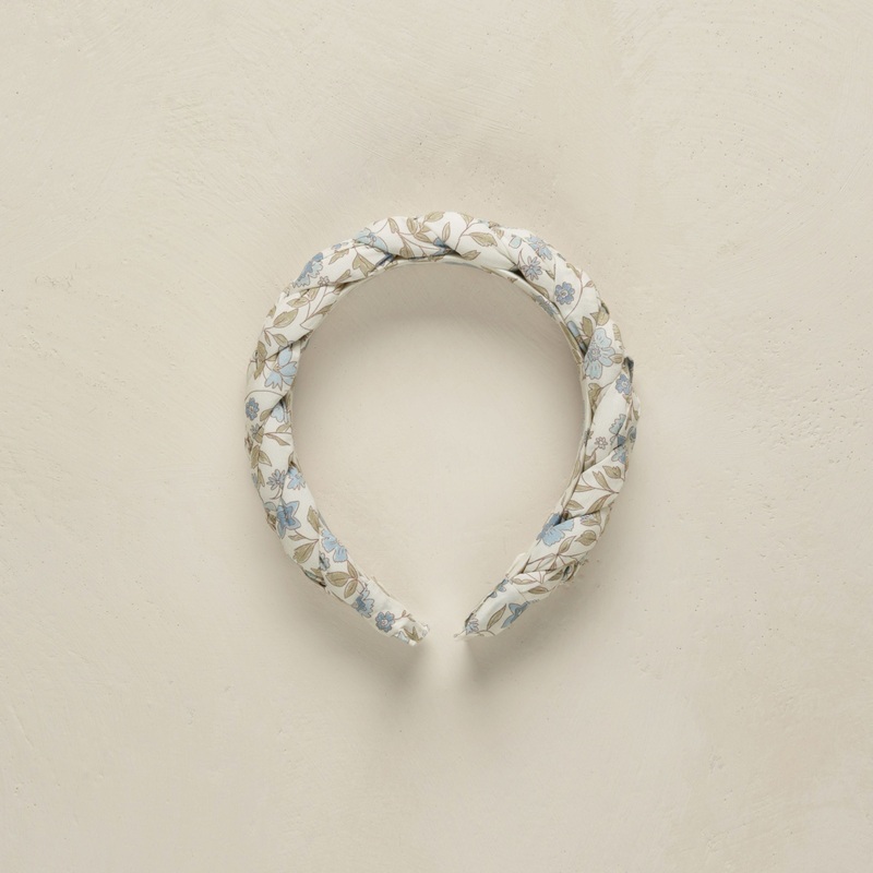 Braided Headband – Blue Garden