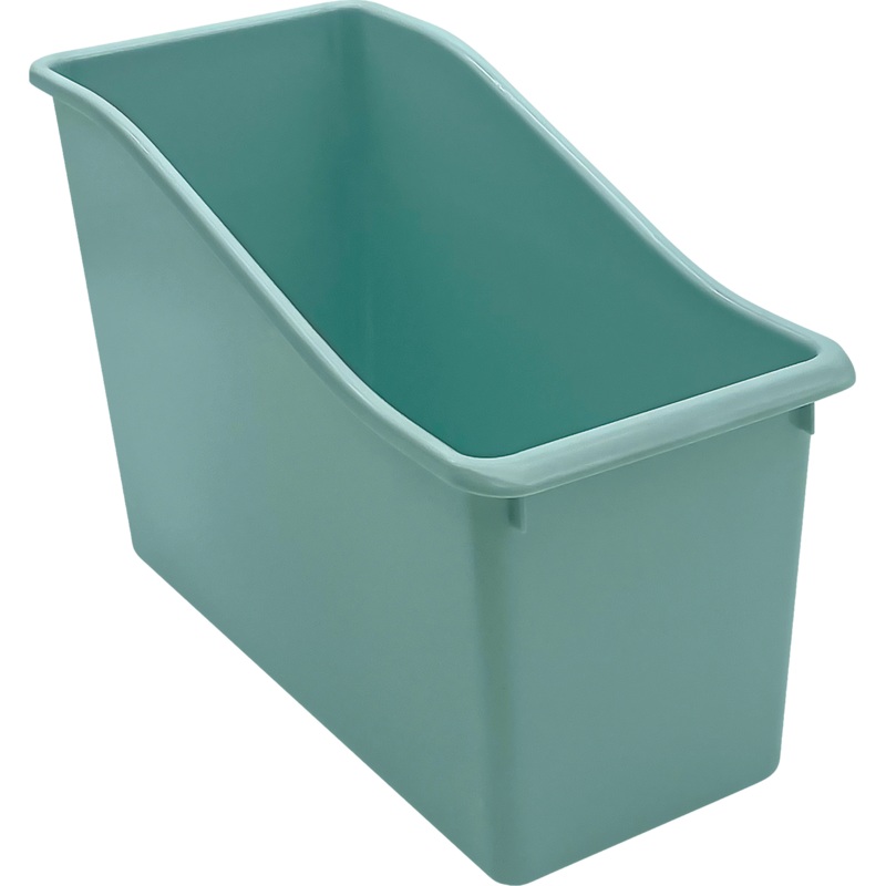 Calming Blue Plastic Book Bin