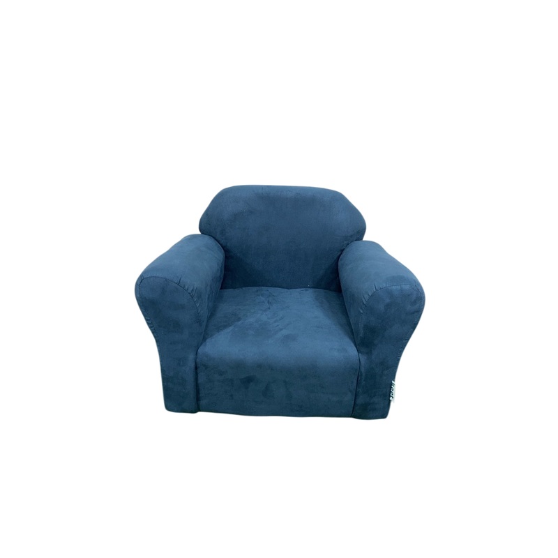 Keet Roundy Microsuede Childrens Chair, Navy