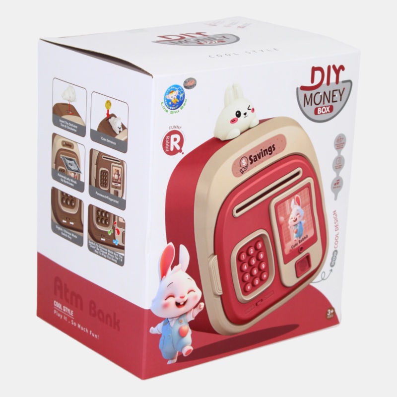 Kids Smart Electric Money Safe  Interactive Password Bank with Auto Bill Slot