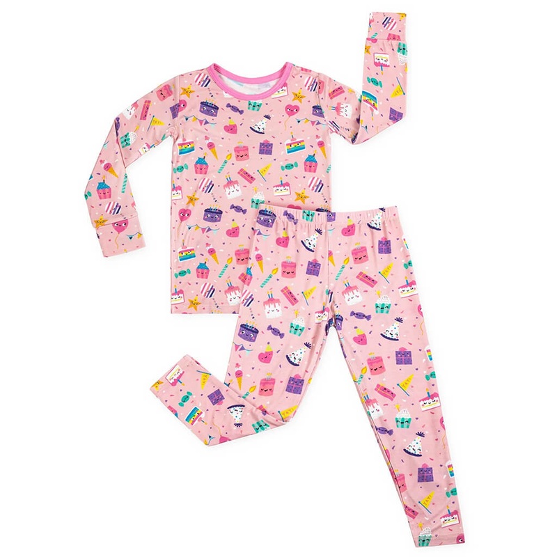 Long-Sleeve Pajama Set Birthday Sweets