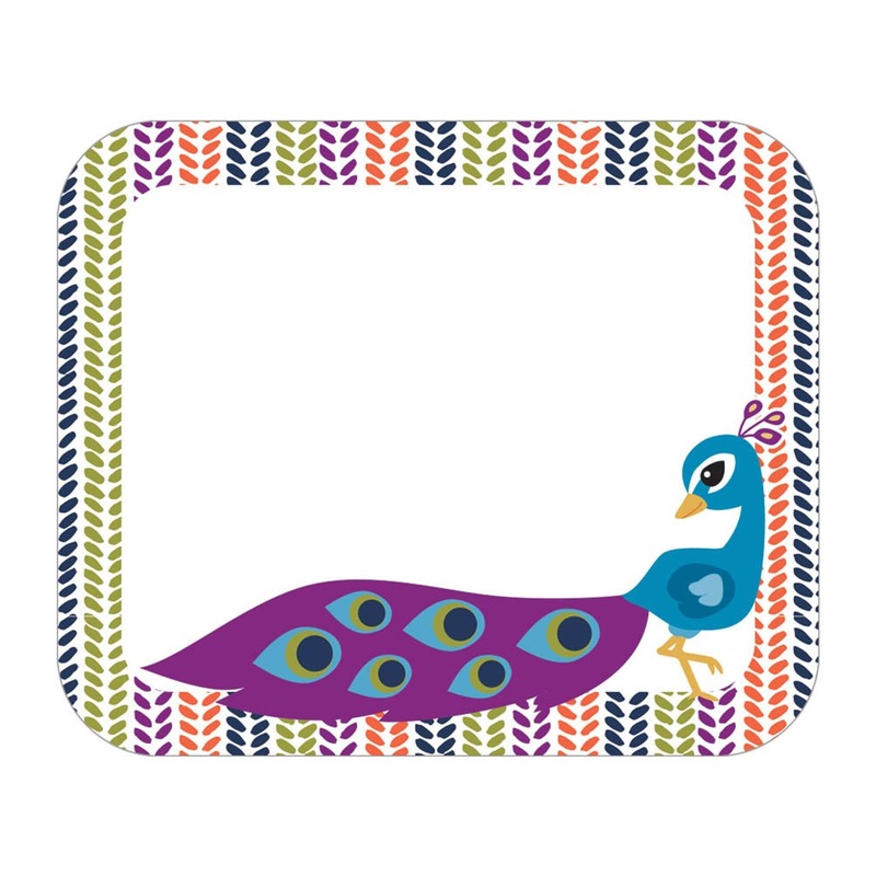 PEACOCK NAME TAGS