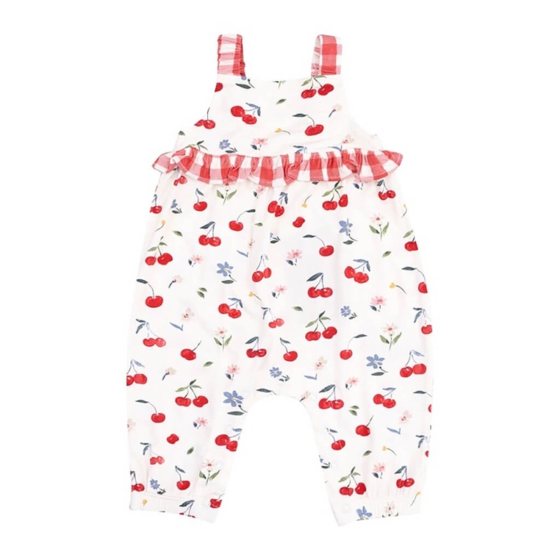 Ruffle Romper Watercolor Cherries