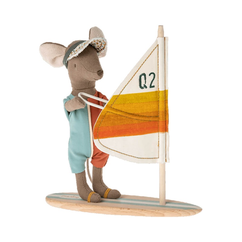Surfer Big Brother Beach Mouse Doll