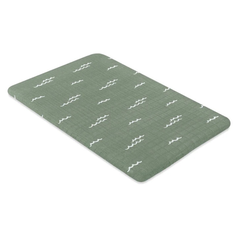 All-Stages Bassinet Crib Sheet- Ocean Waves