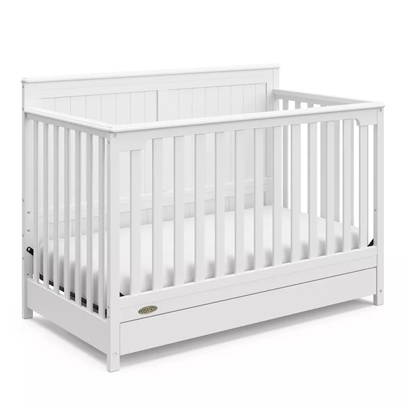 Hadley 5-in-1 Convertible Crib with Drawer – White (See Description)
