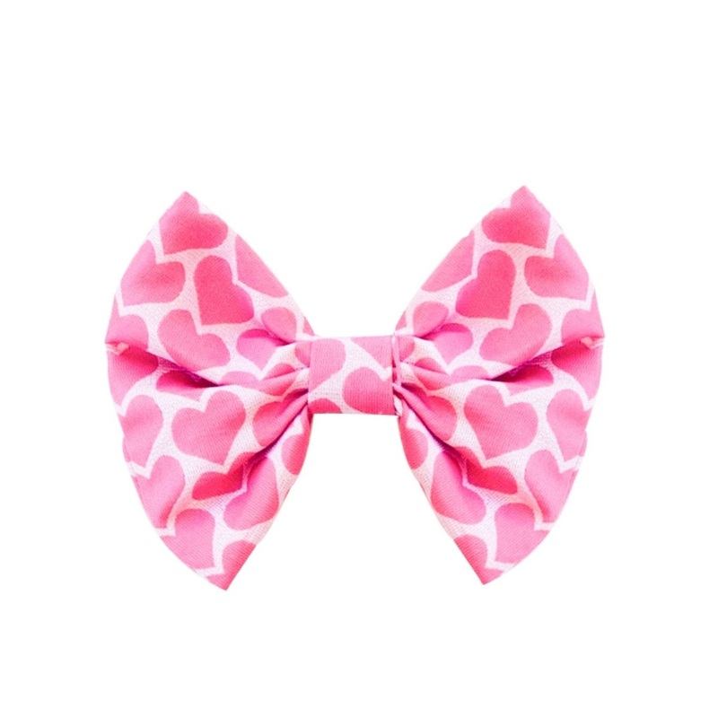 Heartful Bow Hair Clippie
