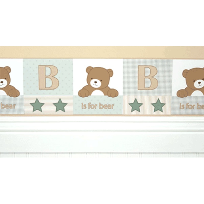 KidsLine B is for Bear Wall Border