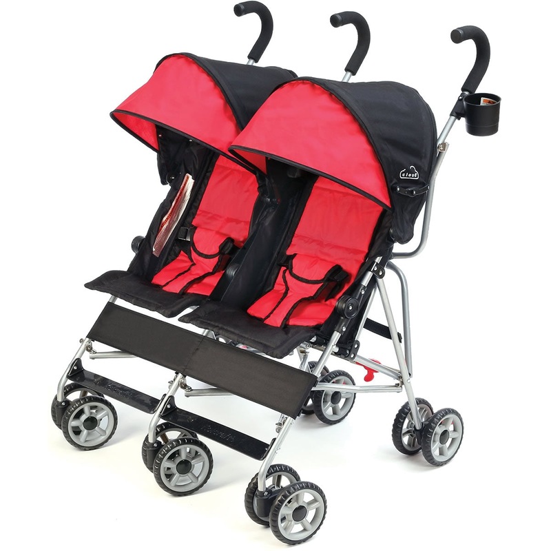Kolcraft Cloud Double Umbrella Stroller – Scarlett Red