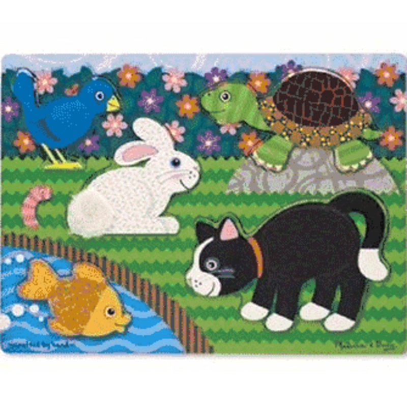 Melissa & Doug Pets Touch and Feel Puzzle