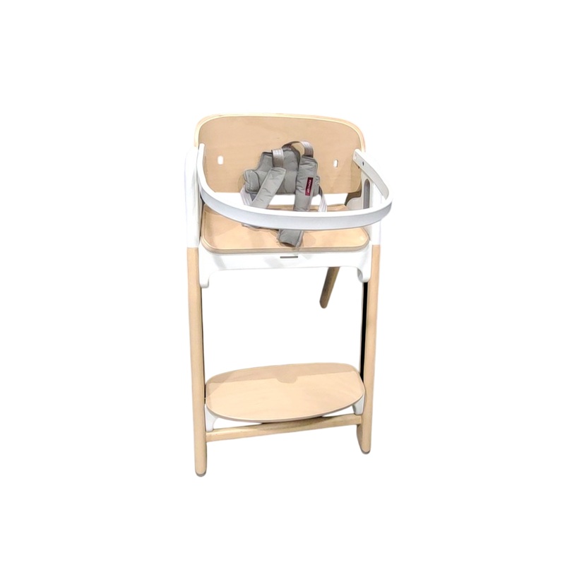 Momcozy DinerPal Wooden High Chair, Natural Wood, without Cushion