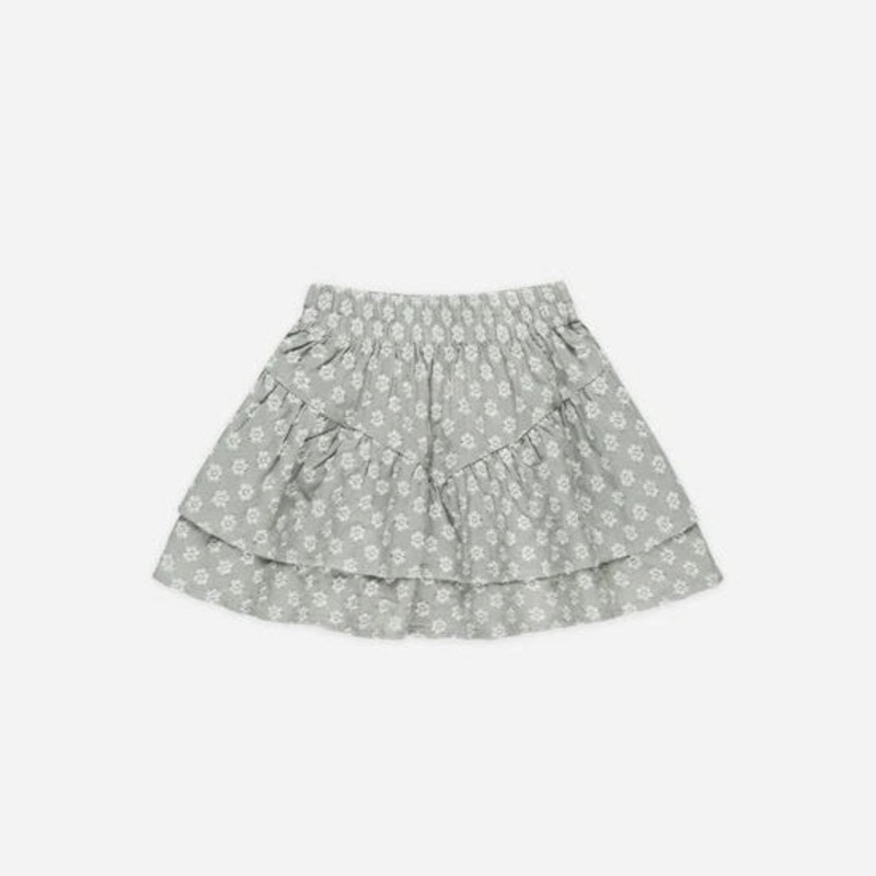 Tiered Mini Skirt –  Seafoam